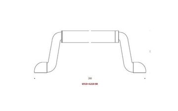 disegno maniglia plastica nera