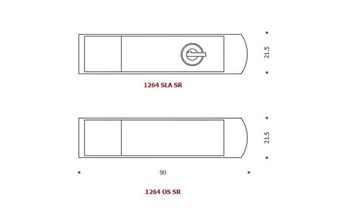 disegno serratura lunga nera