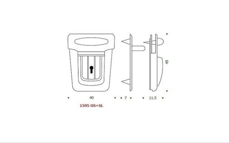disegno serratura nichelata speciale