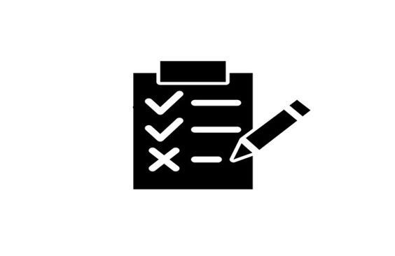 Black Clipboard With Checklist and Pencil — Expandable Housing in Inala, QLD