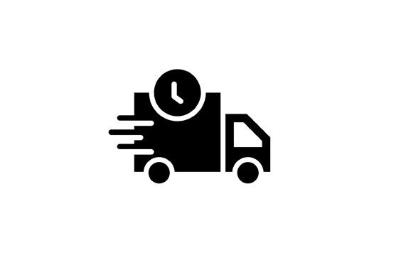 Delivery Truck With Clock, Symbolizing Fast Shipping — Expandable Housing in Inala, QLD