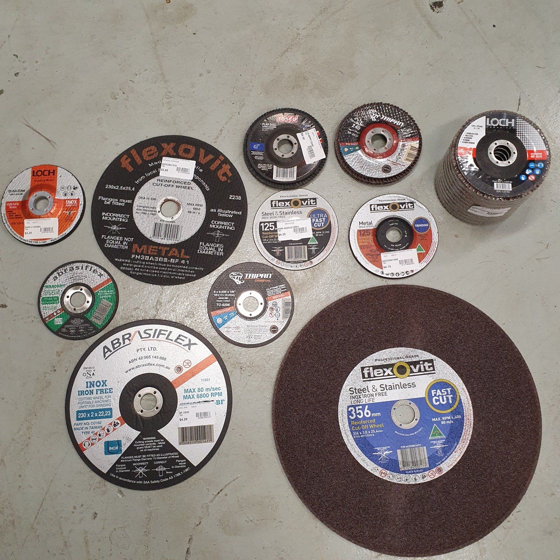 Range of Construction Tools & Grinders — Trade Supply Services in Taree, NSW