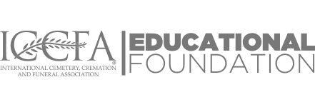 The logo for the educational foundation is black and white.