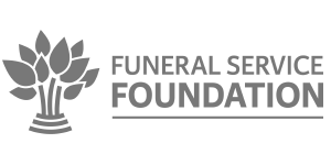 The logo for the funeral service foundation is a tree with leaves on it.