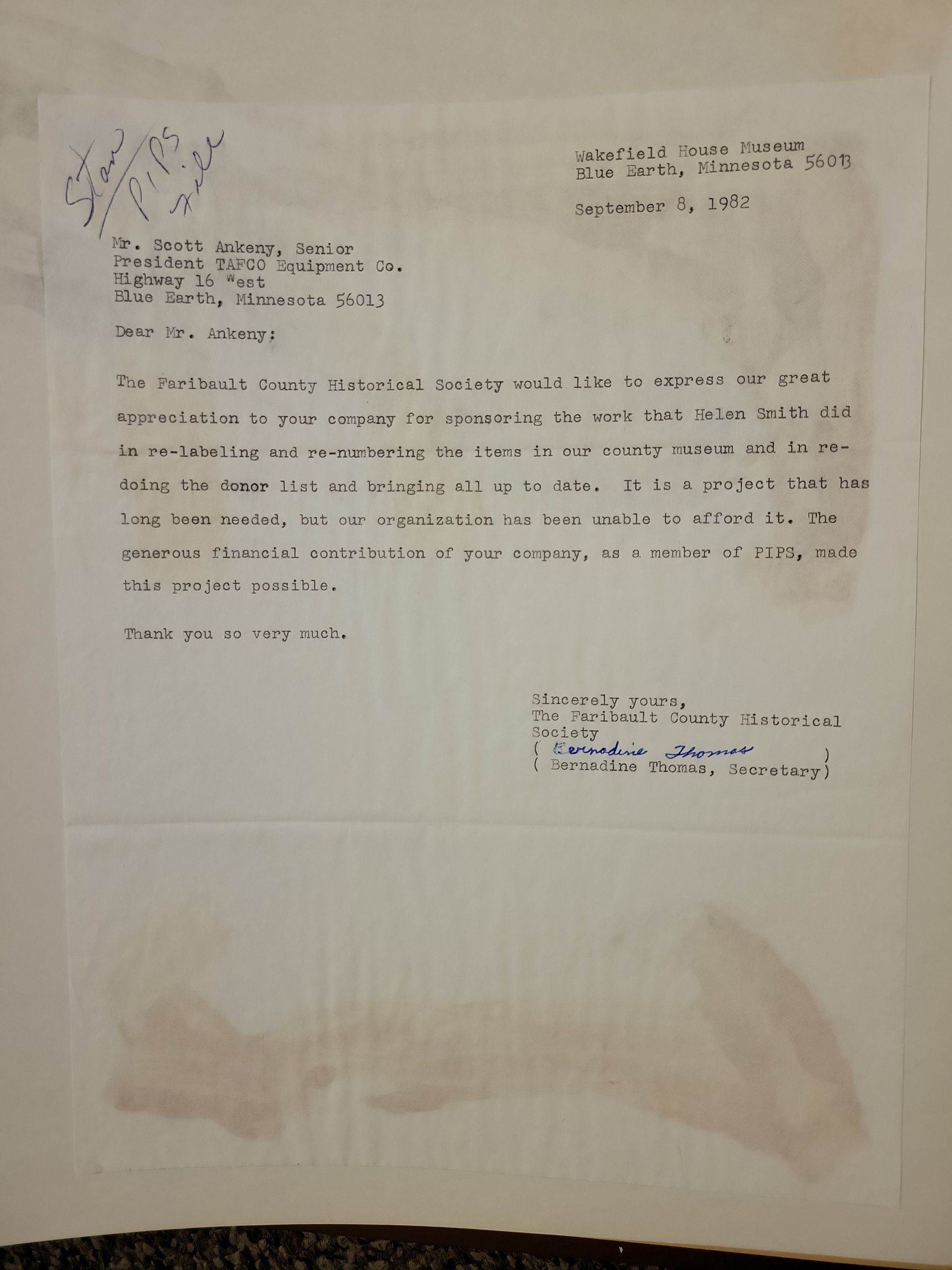 A piece of paper with a signature on it