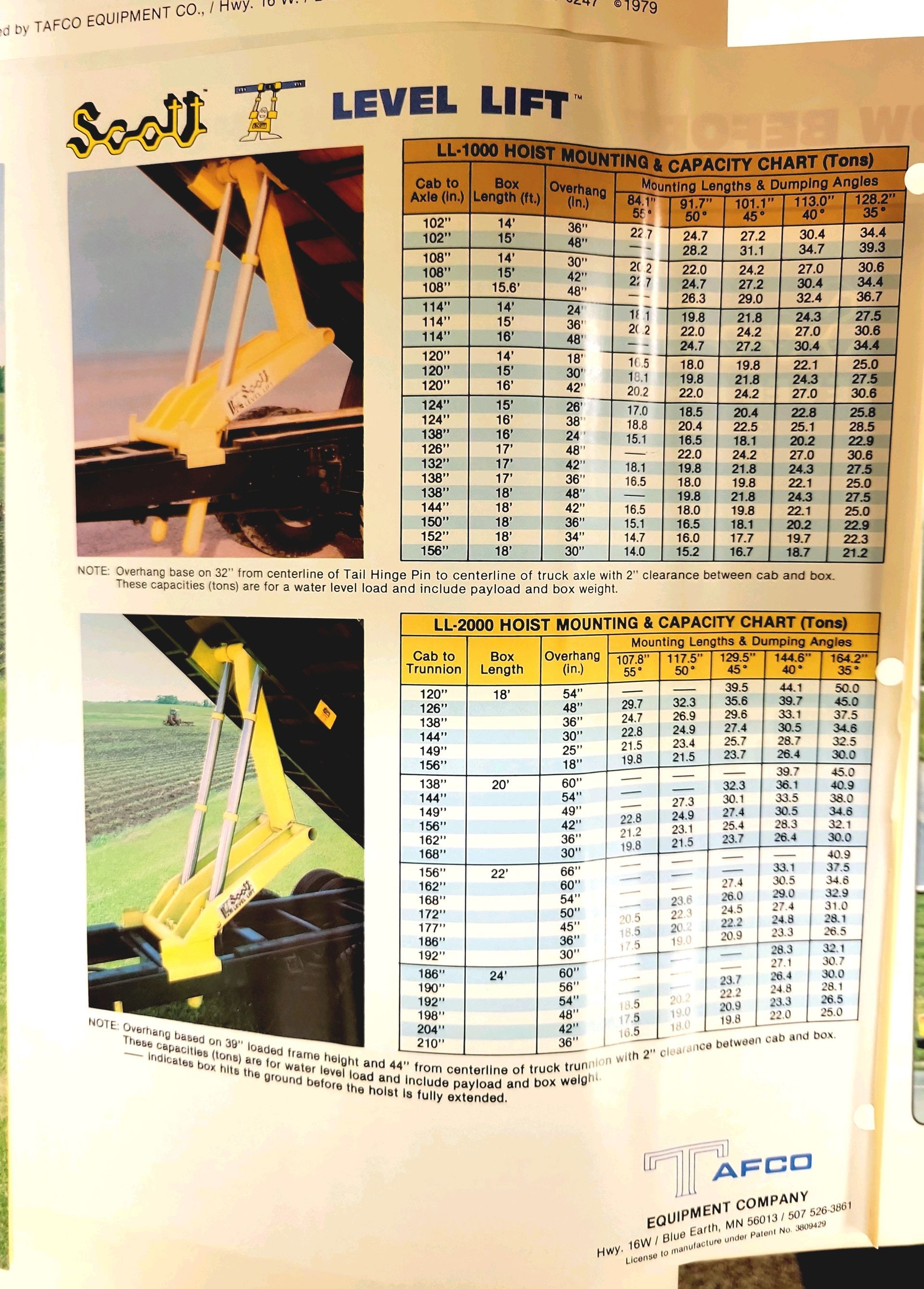 A page that says scott 7 level lift on it