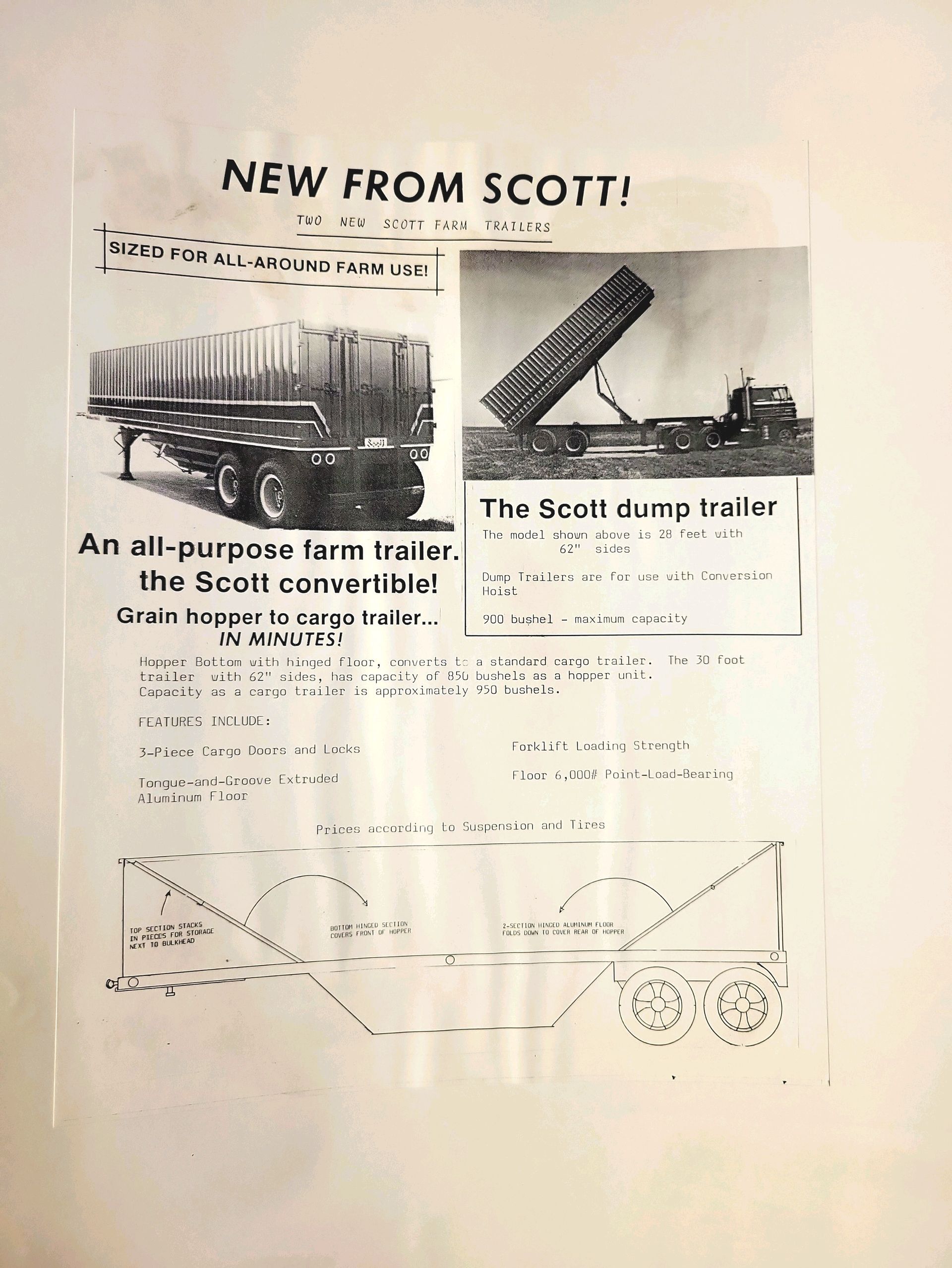 A poster that says new from scott on it