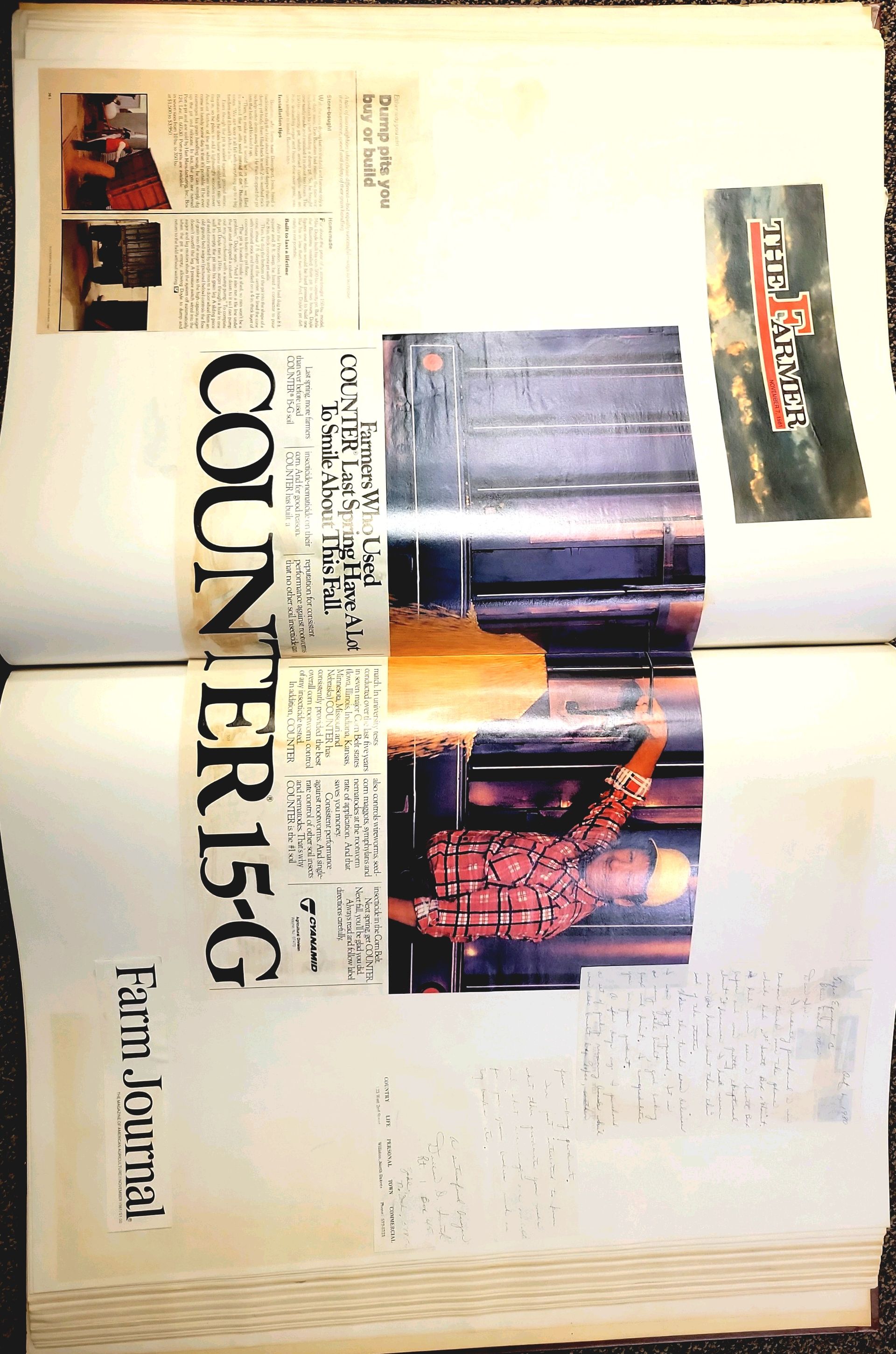 A book is open to a page that says countering