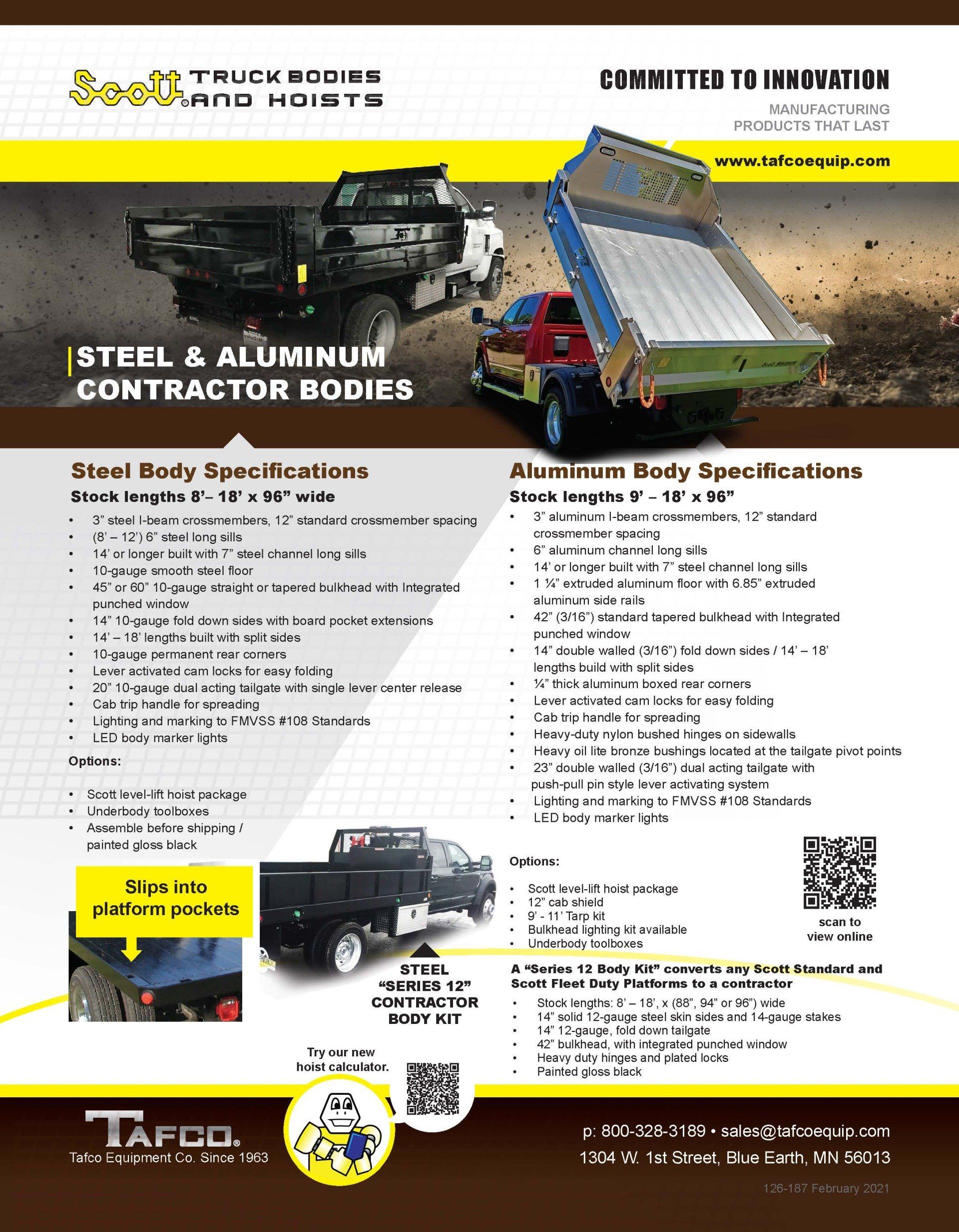 Steel & Aluminum Contractor Bodies