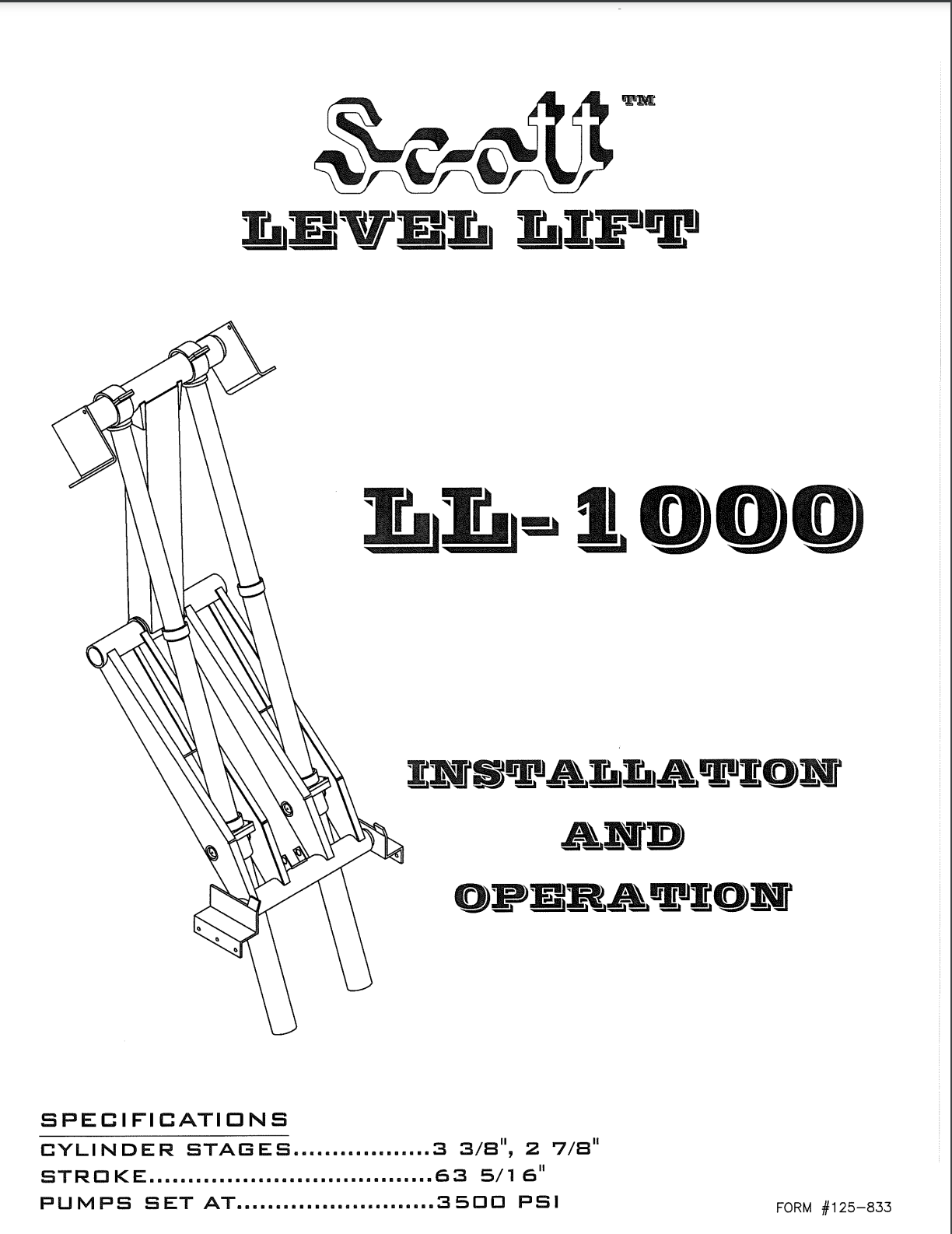 Scott Level Lift Hoist LL-1000