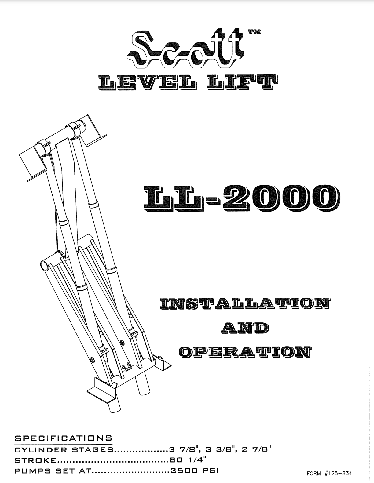 Scott Level Lift Hoist LL-2000