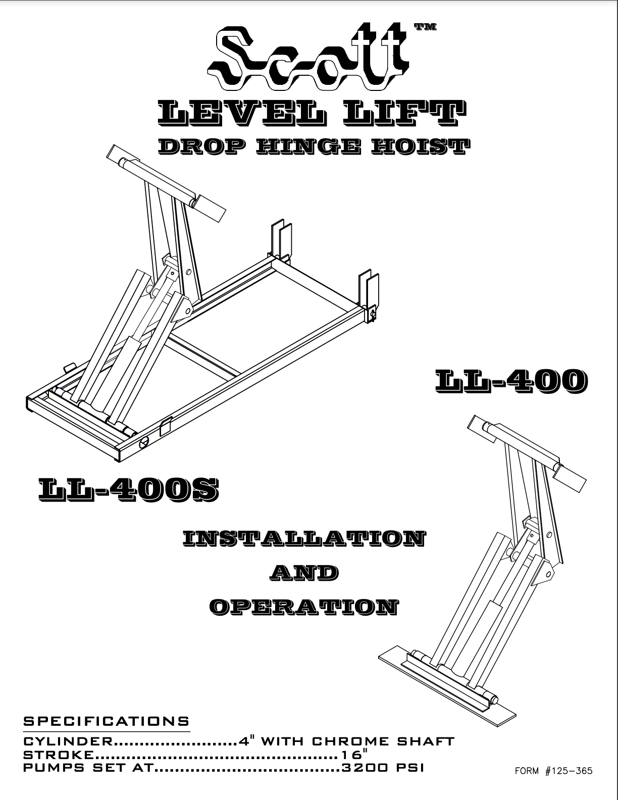 Scott Level Lift Hoist LL-400