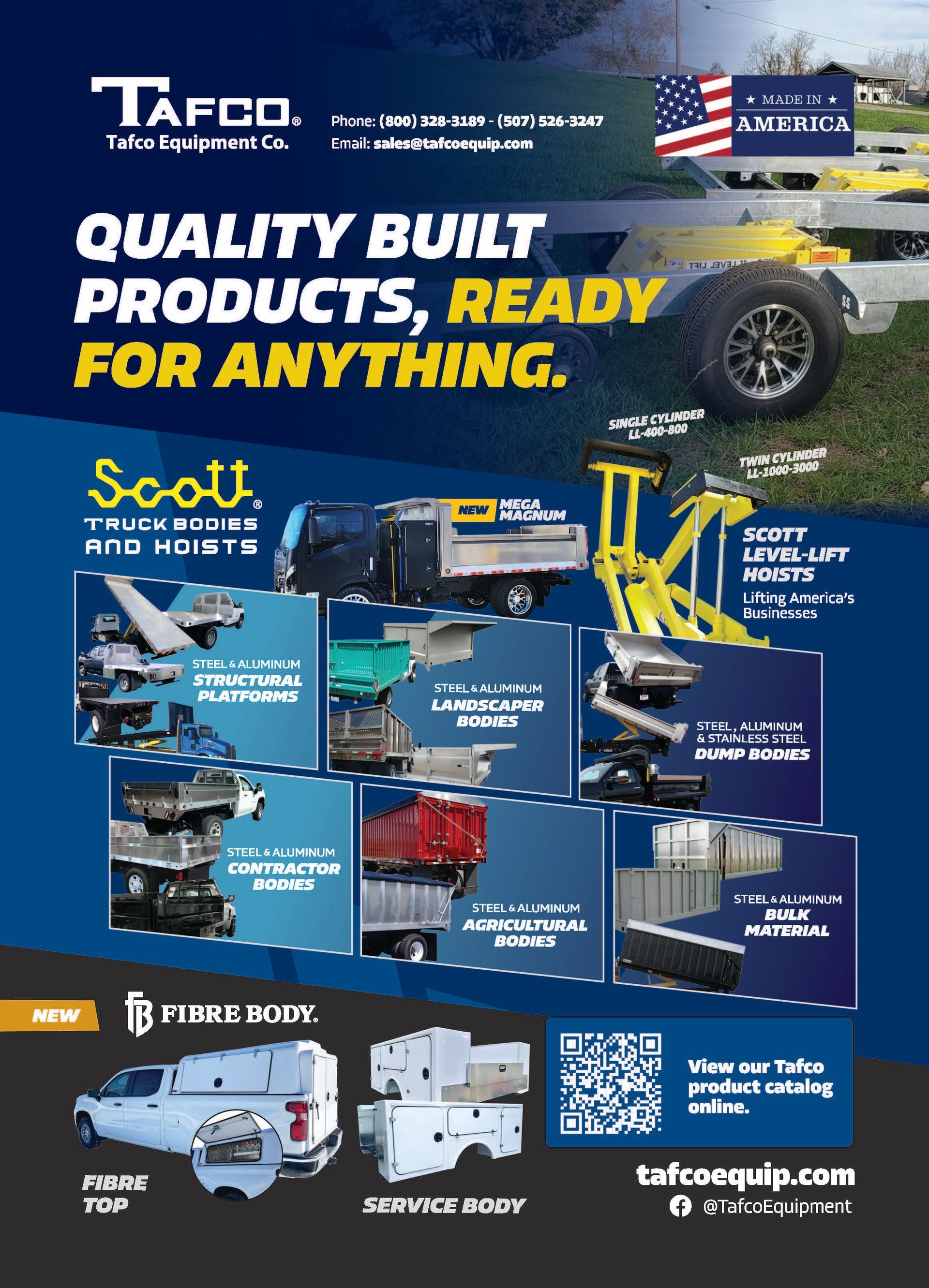 New Tafco and Scott Bodies Promotional Flyer AD
