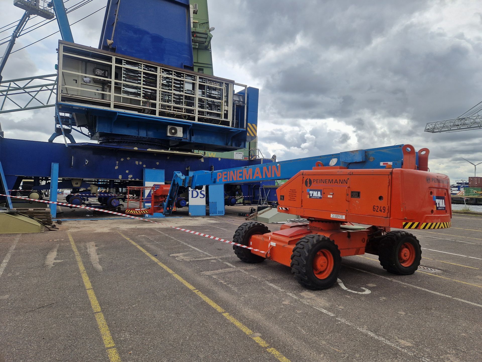 Onderhoud kraan — detail