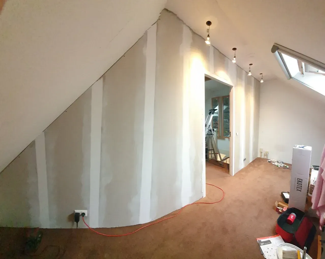 Renovatie bedrijfsruimte — materiaal