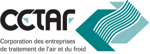 A logo for corporation des entreprises de traitement de l' air et du froid