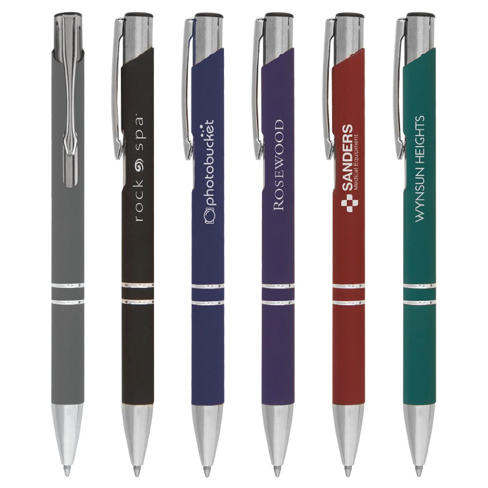 TRES-CHIC SOFTY - LASER ENGRAVED - METAL PEN