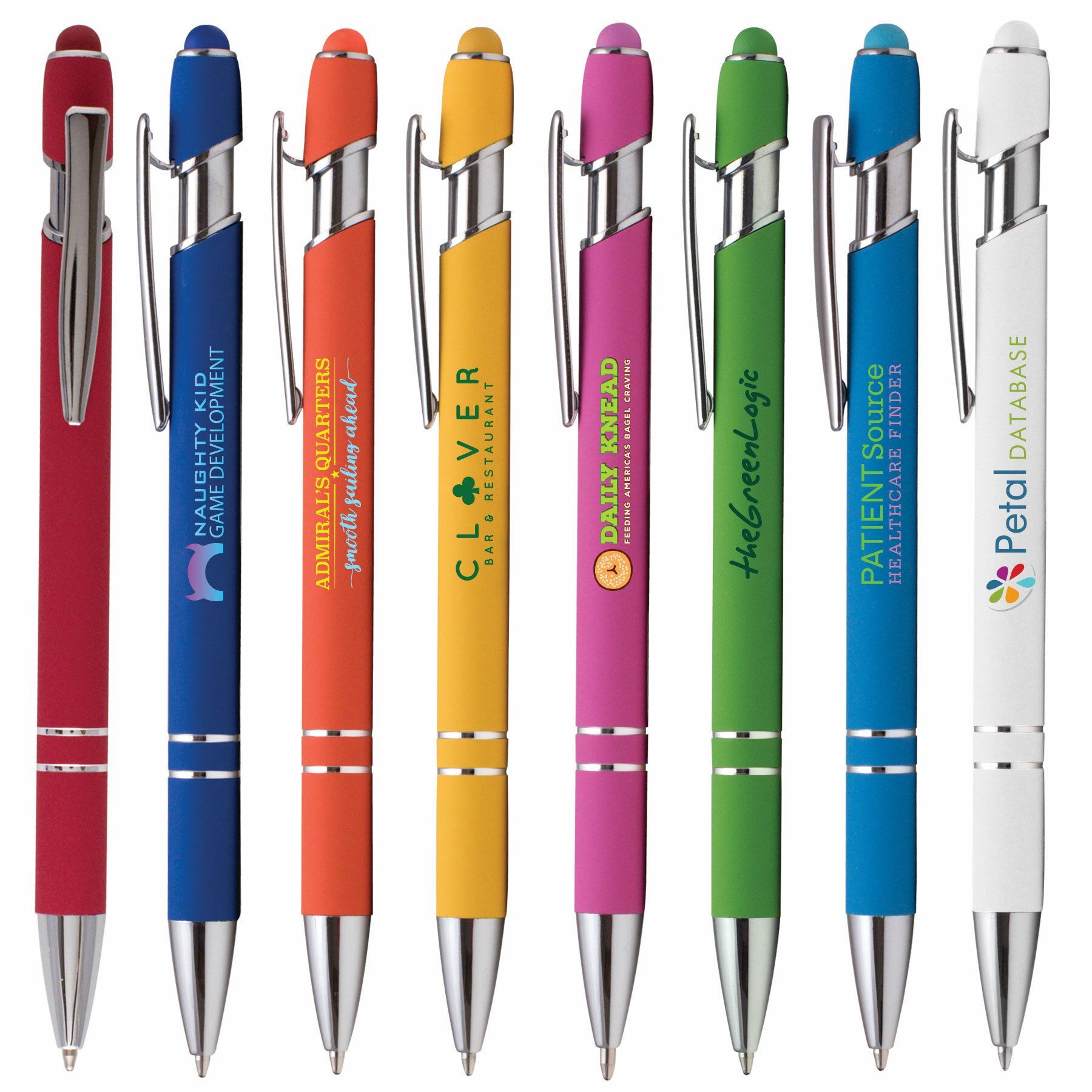 ELLIPSE SOFTY BRIGHTS W/STYLUS - COLORJET - FULL-COLOR METAL PEN