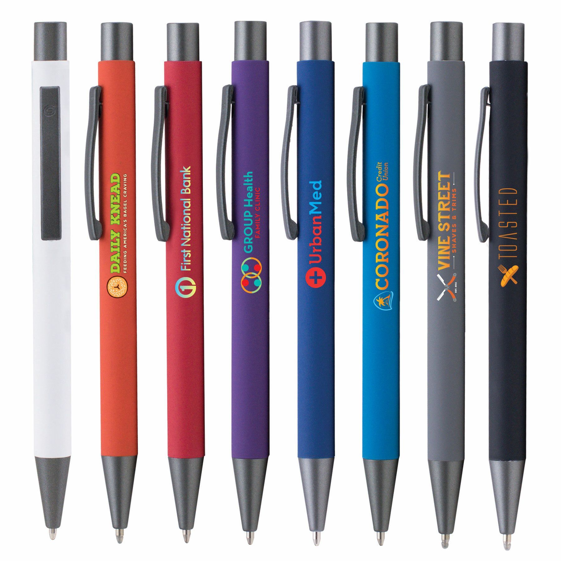 BOWIE SOFTY W/RUBBERIZED FINISH - COLORJET - FULL COLOR METAL PEN