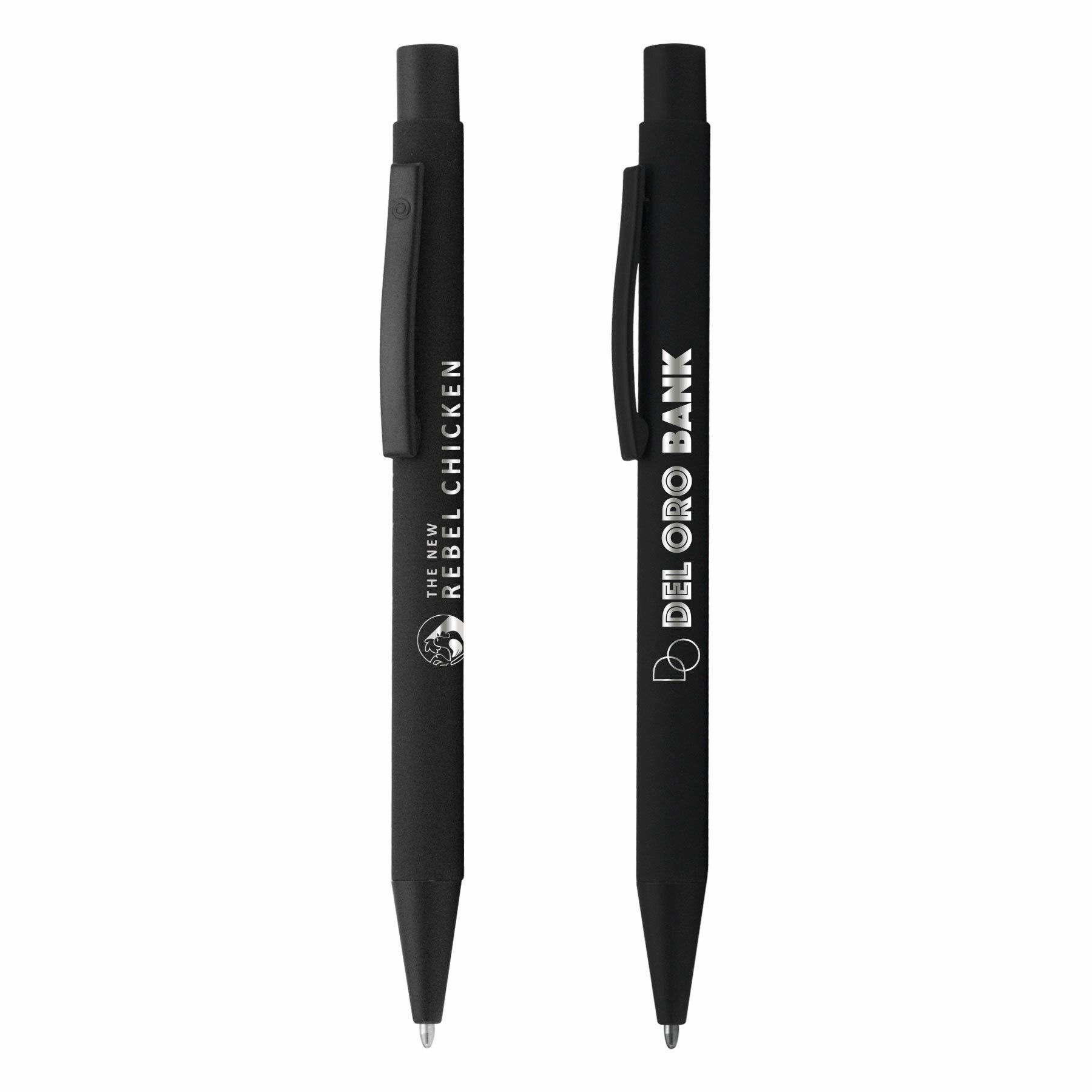 BOWIE BLACK SOFTY - LASER ENGRAVED - METAL PEN