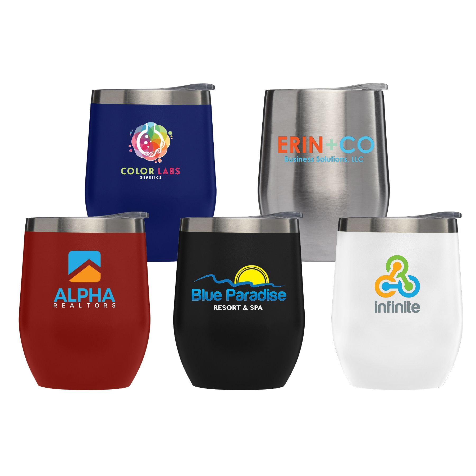 ESCAPE - 11 OZ. DOUBLE-WALL STAINLESS WINE CUP - FULL COLOR