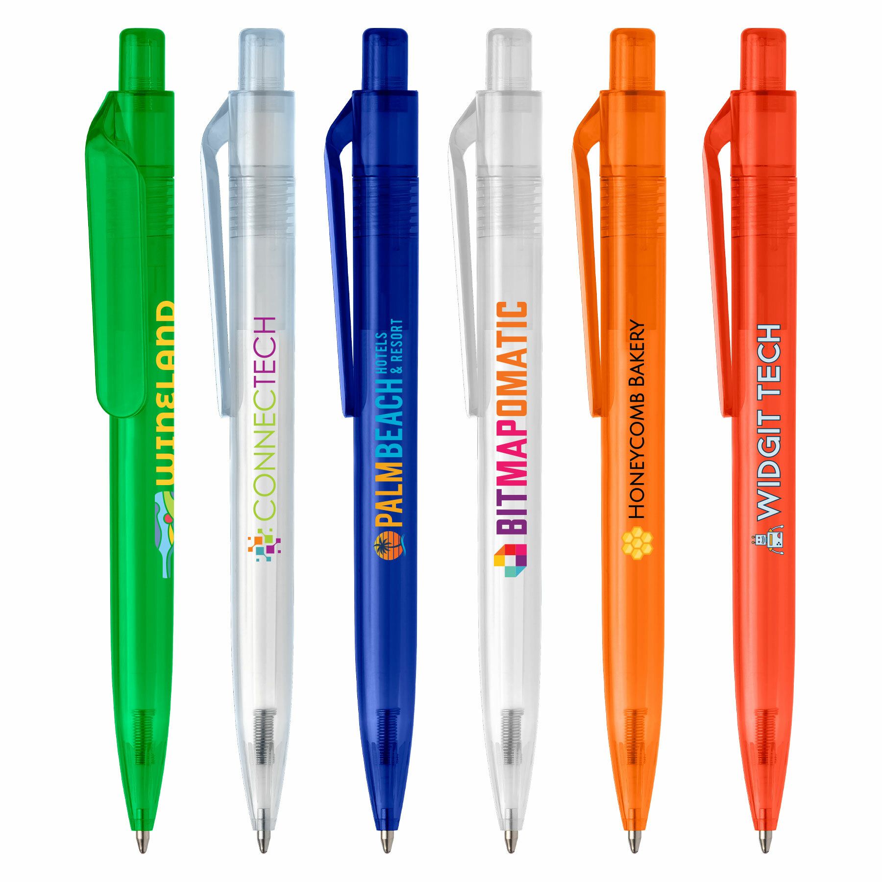 AQUA CLICK - ECO RECYCLED PET PLASTIC PEN - COLORJET