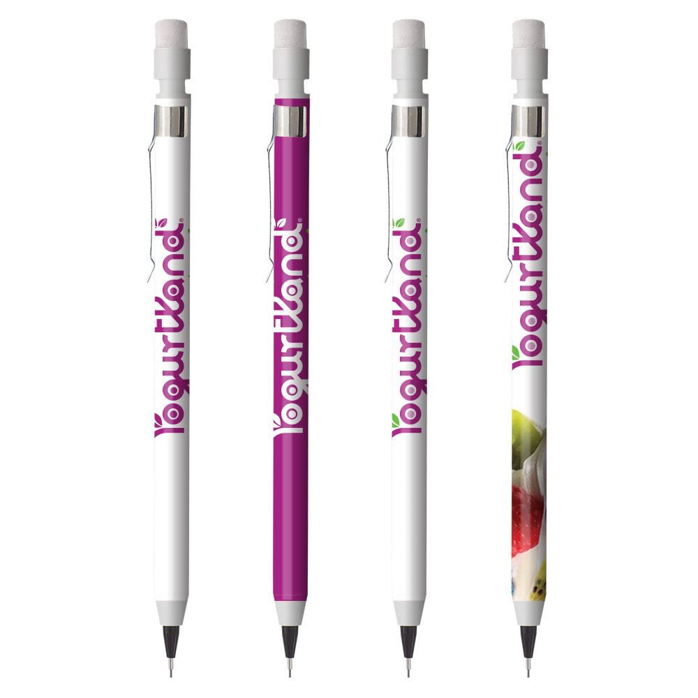 MECHANICAL PENCIL WITH CLIP (DIGITAL FULL COLOR WRAP)