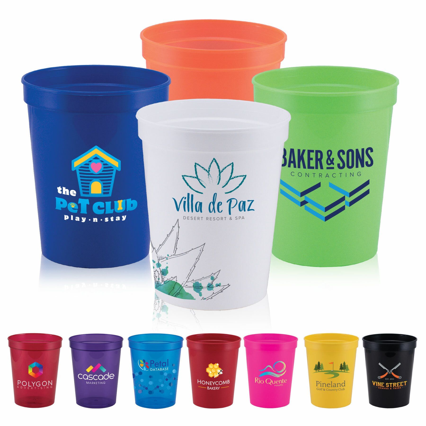 TOUCHDOWN - COLORJET - FULL COLOR 16 OZ. STADIUM CUP
