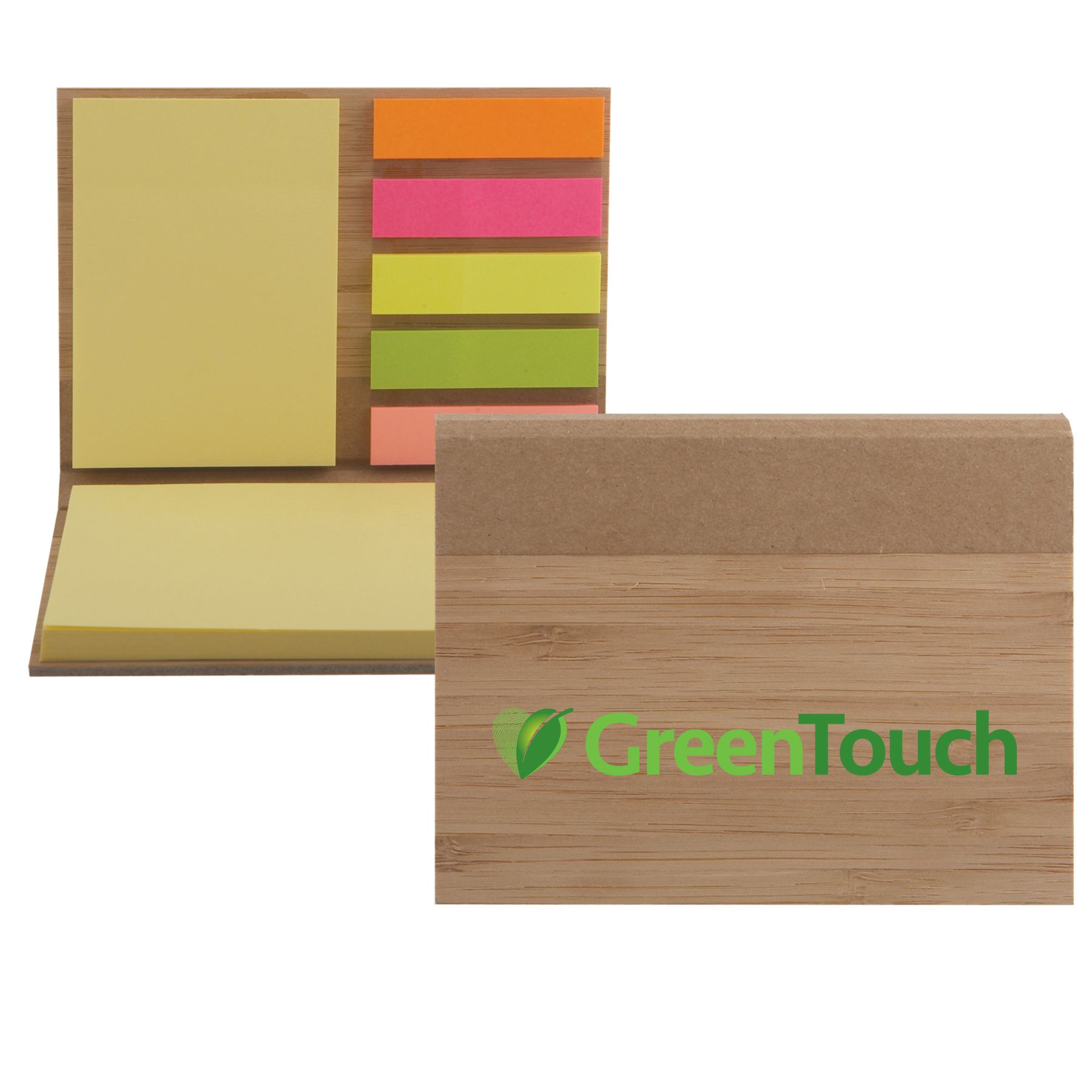BAMBOO STICKY NOTE PAD - FULL COLOR