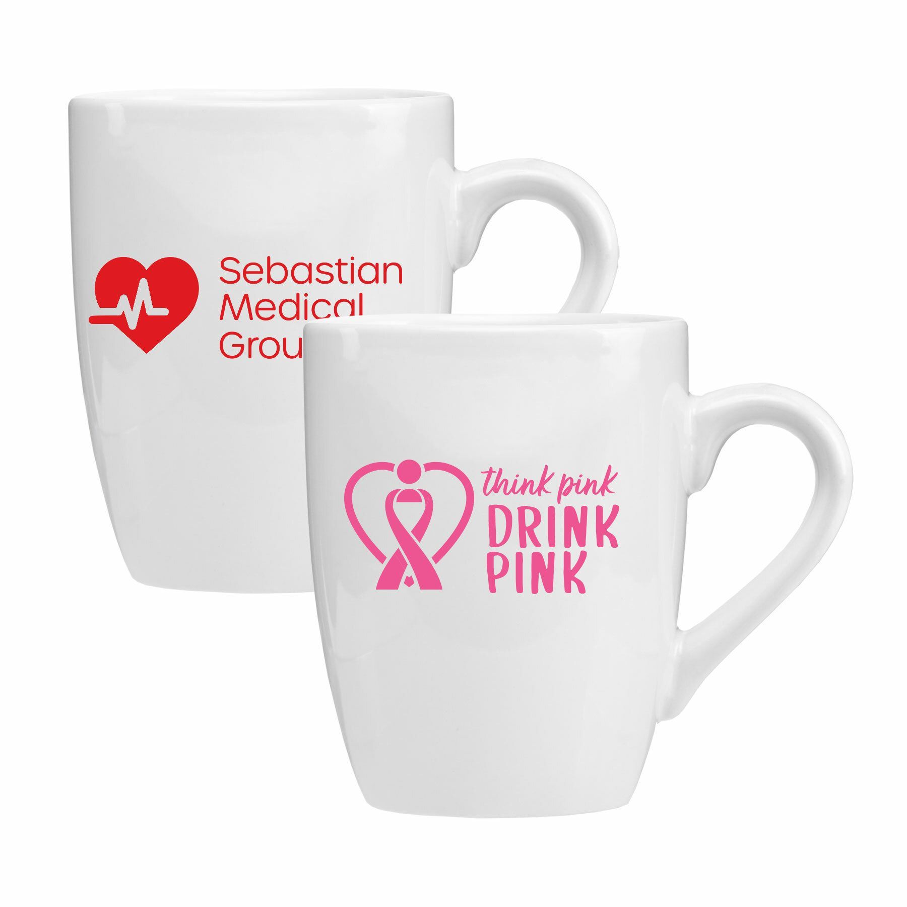 14 OZ CERAMIC BISTRO MUG - WHITE