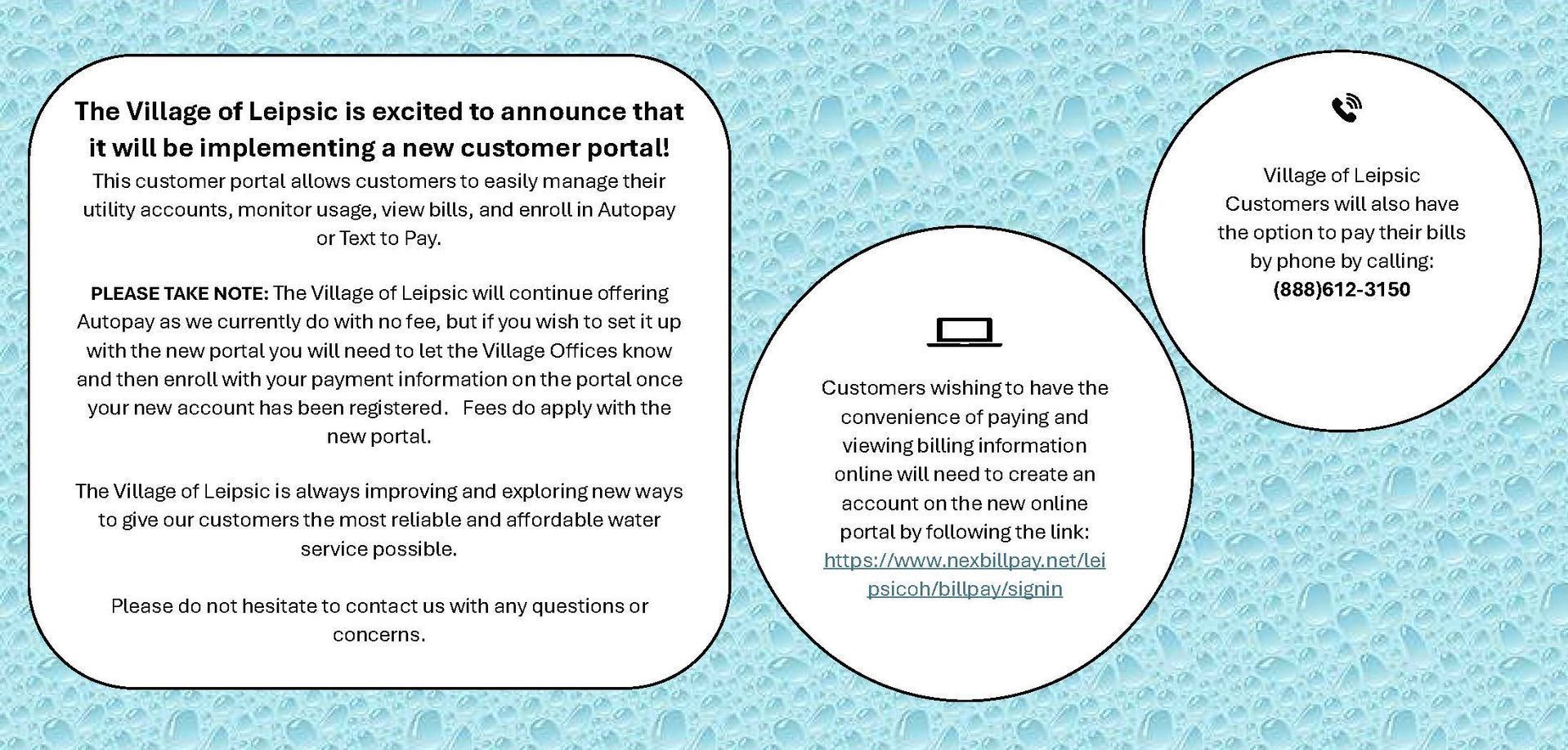 Customer Portal Village of Leipsic