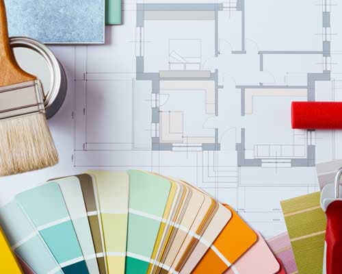 Paintbrush and color palette - Paint Supplies in Newburgh, NY