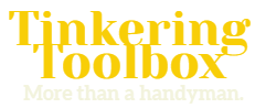 The logo for tinkering toolbox more than a handyman