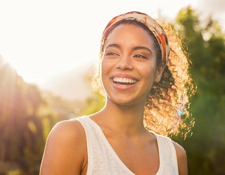 Dentist Near Me — Young Woman Smiling in Hoover, AL