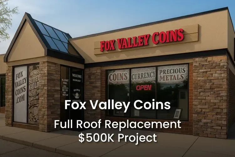 fox valley coins $500k roof replacement