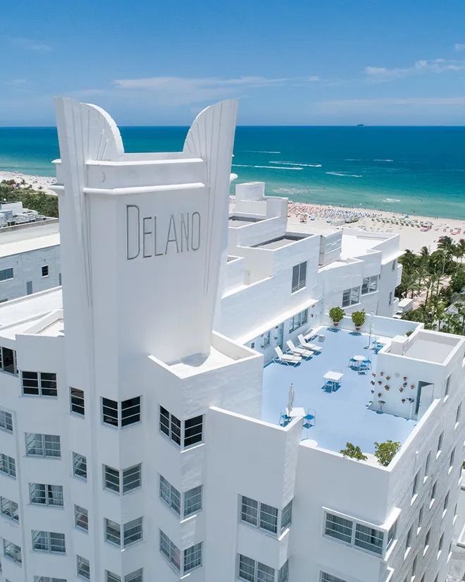 Delano Miami Beach hotel Art Deco exterior South Beach reopening 2026