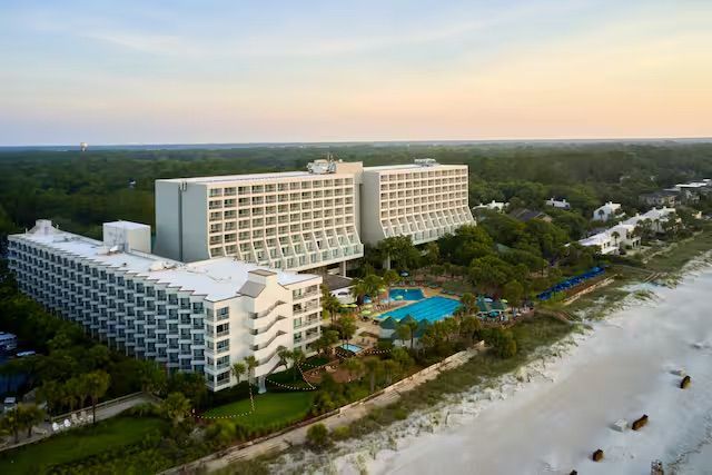 DoubleTree by Hilton Hilton Head Island refreshed 2024 coastal decor direct beach access South Carolina