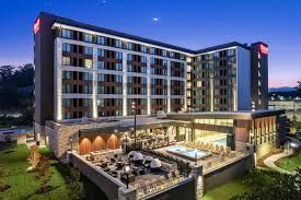 Drury Plaza Hotel Pigeon Forge opened August 2025 252 rooms 5:30 Kickback indoor pool splash pad LeConte Center Smoky Mountains Tennessee