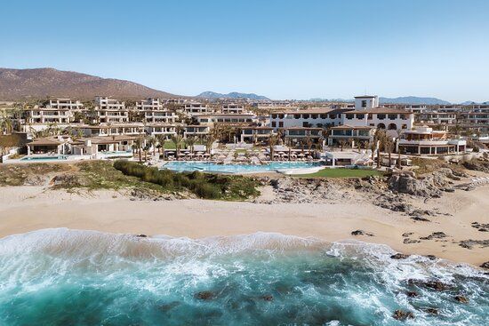 Four Seasons Resort and Residences Cabo San Lucas at Cabo del Sol opened May 2024 96 rooms 61 villas Cayao restaurant Richard Sandoval golf course Mexico