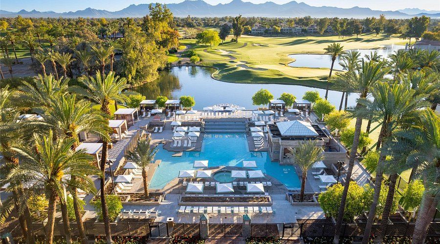 Grand Hyatt Scottsdale Resort reopened 2024 after 115 million dollar renovation 10 outdoor pools Gainey Ranch Arizona