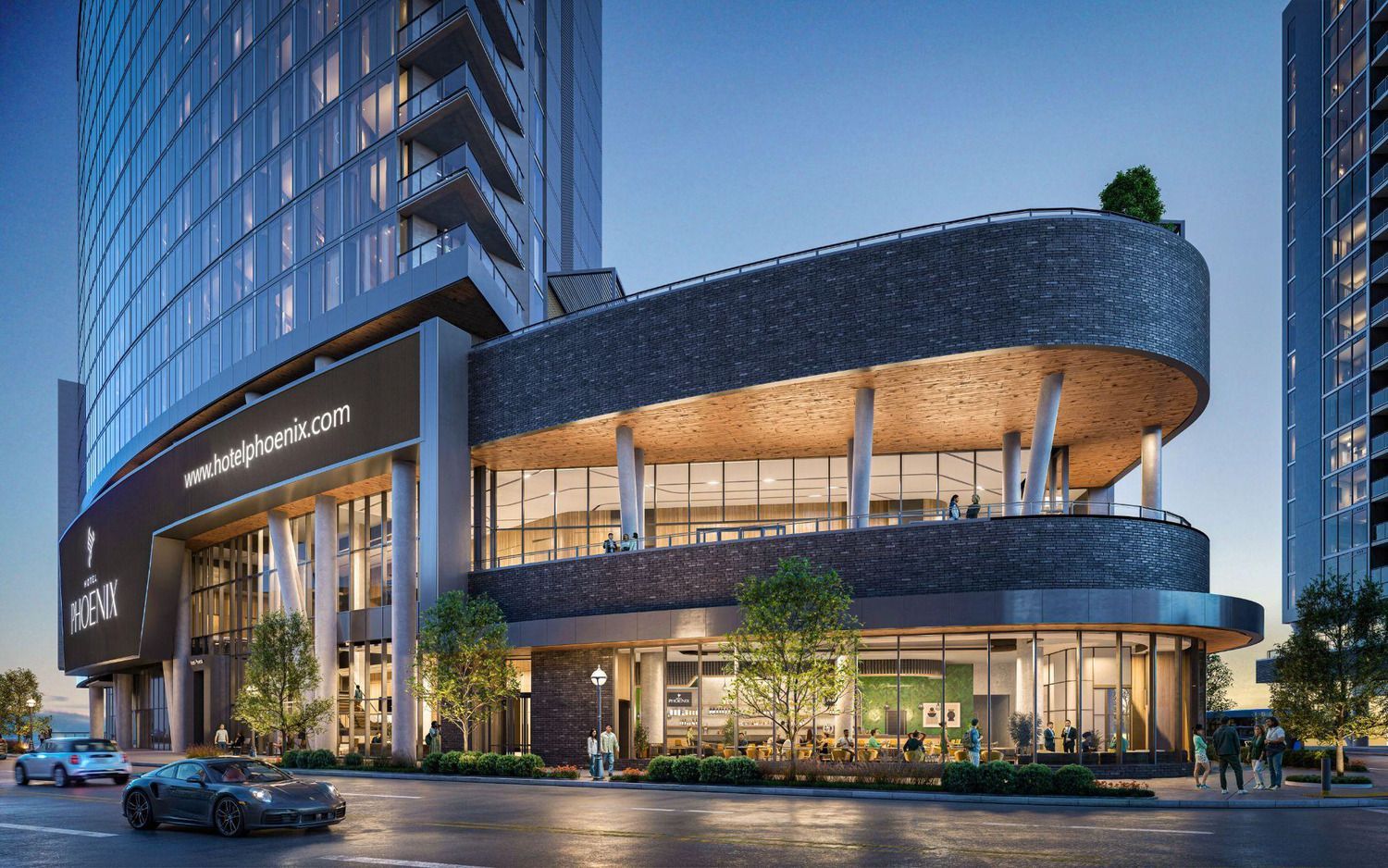 Hotel Phoenix Atlanta Centennial Yards luxury boutique hotel downtown opened December 2025 near Mercedes-Benz Stadium