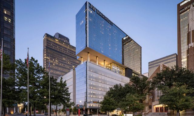 JW Marriott Dallas Arts District hotel opened July 2023 rooftop pool Texas