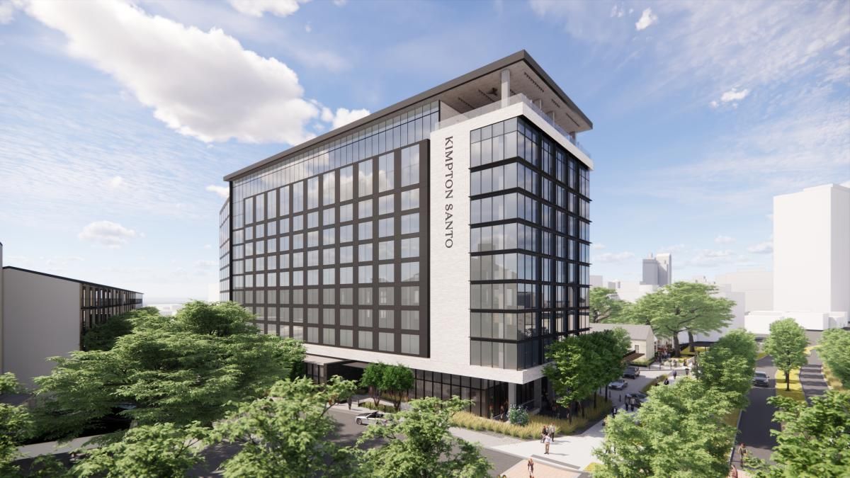 Kimpton Santo San Antonio hotel opened August 2024 Tenfold Rooftop bar River Walk Texas