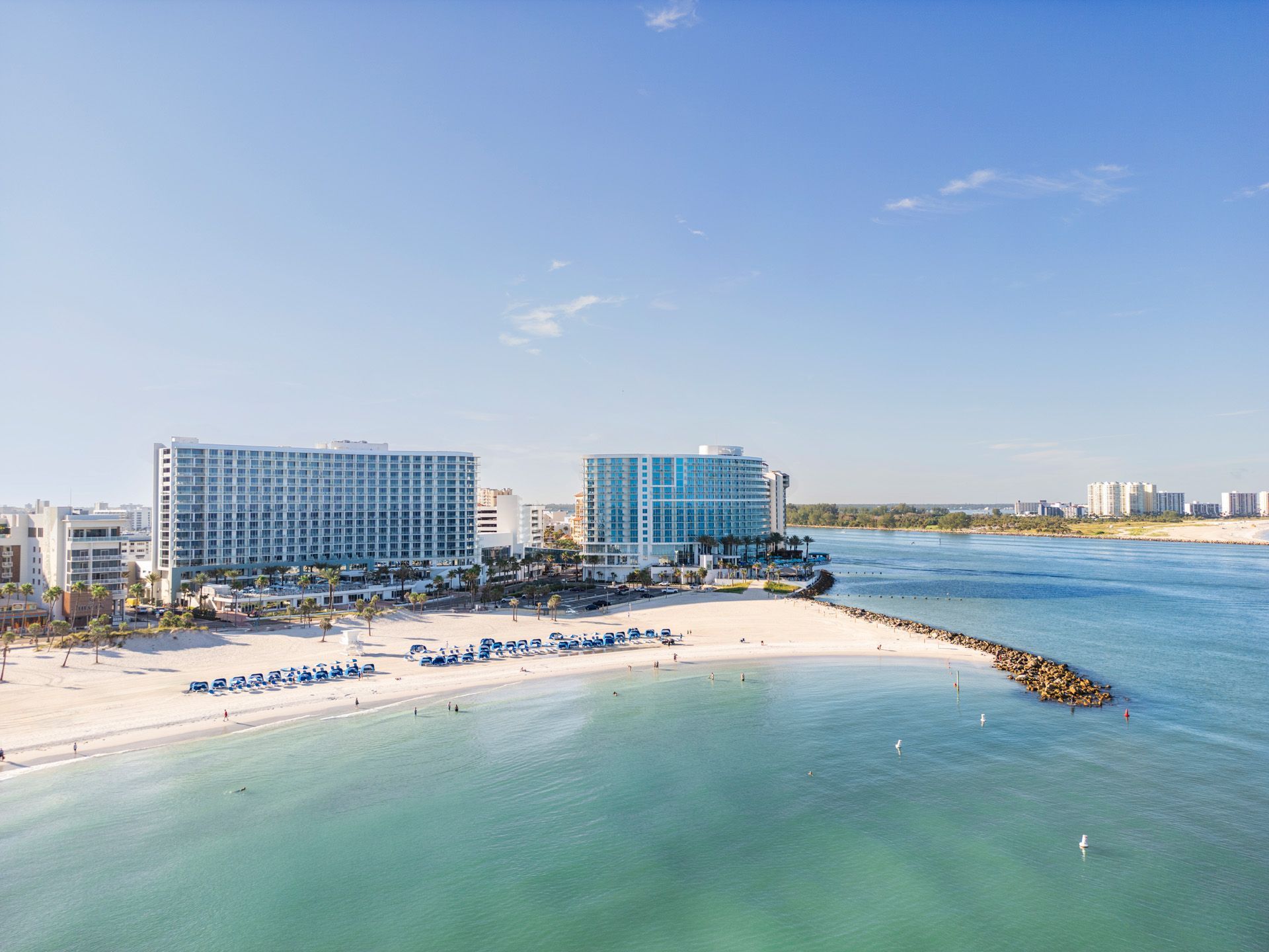 Opal Sol all-suite luxury resort on Beach Walk in Clearwater Beach Florida