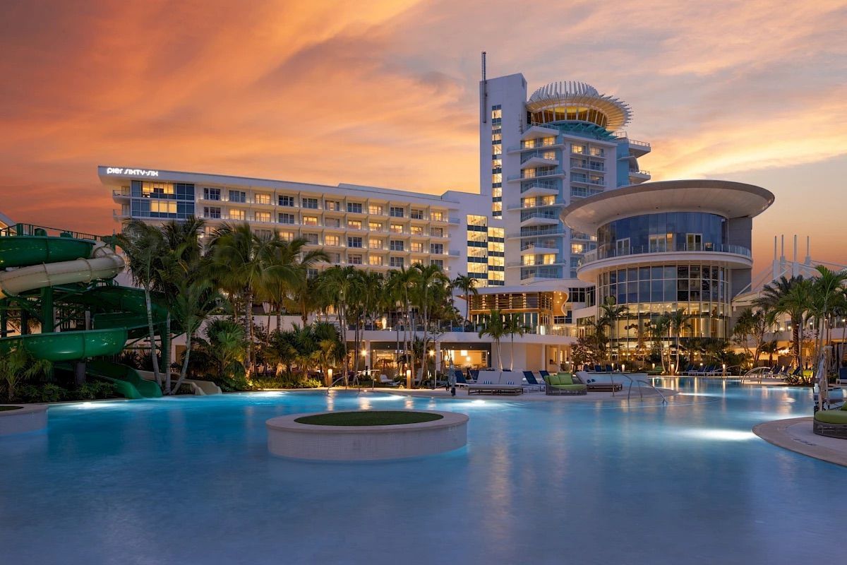 Pier Sixty-Six Resort Fort Lauderdale iconic mid-century luxury resort with revolving rooftop lounge and superyacht marina