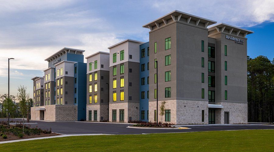 Residence Inn by Marriott Panama City Beach Pier Park hotel exterior opened March 2024 kitchen suites