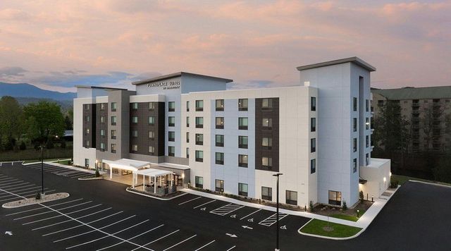 TownePlace Suites by Marriott Pigeon Forge opened February 2025 extended stay suites kitchen near Ripken Experience Smoky Mountains Tennessee