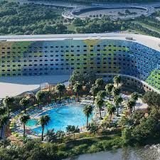 Universal Terra Luna Resort exterior near Epic Universe in Orlando Florida