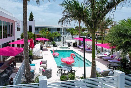 The Saint Hotel St Pete Beach Florida all-suite boutique hotel minimalist design 82 Degrees restaurant beachfront