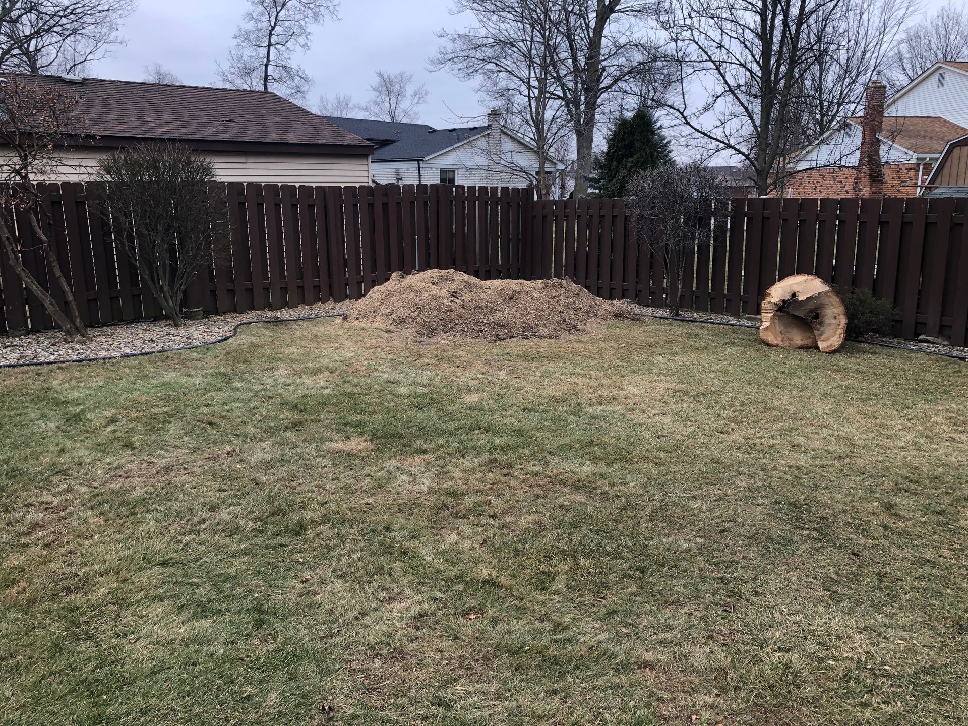 Mulch After Grinding